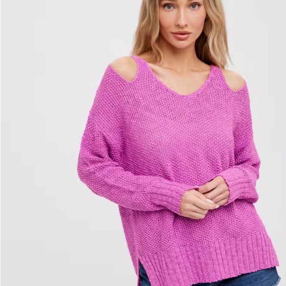 ❤️New❤️Open Shoulder Loose Fit Pullover